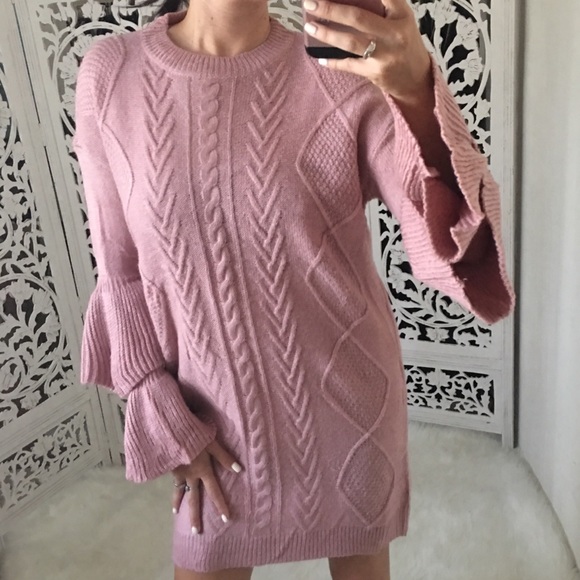 Dresses & Skirts - Sweater Dress with Tiered Sleeves